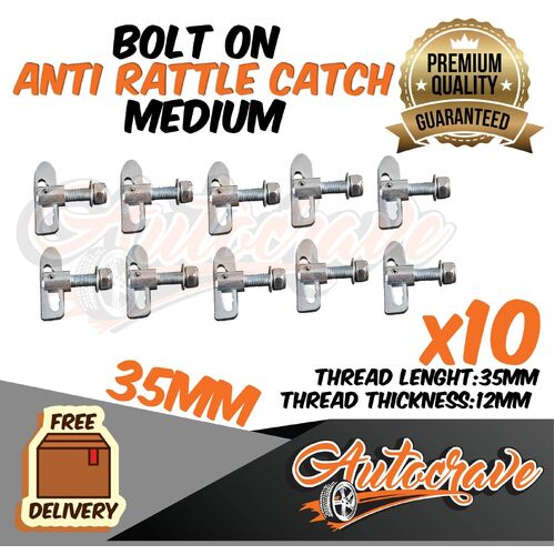 10x Anti Rattle Latch Luce Medium Bolt On Luse Trailer Truck Ute Tailgate 35mm