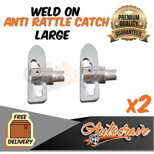 2x Anti Rattle Latch Weld On Large Luse Gravity Trailer Ute Truck Tailgate