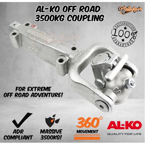 Alko Off Road 3500kg Fixed Electric Caravan Coupling Suit 50mm Tow Ball 619350