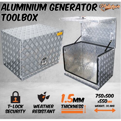 Aluminium Tool Box Generator Trailer Truck Ute Canopy Heavy Duty Toolbox Storage