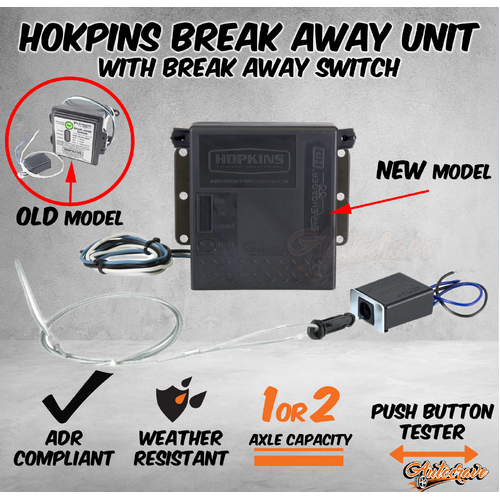 Break Away Unit Battery Trailer Hopkins Breakaway Kit Switch System Electrical