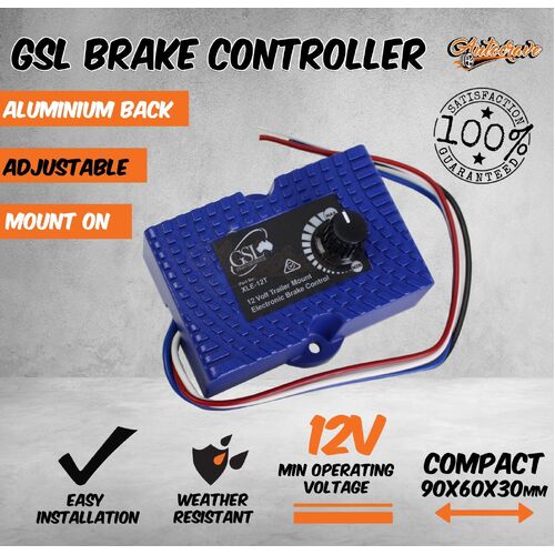 Gsl Xle-12T Electronic Trailer Brake Controller Remote Mount 12V 4WD Single Axle