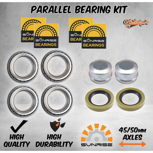 Sunrise Parallel Trailer Bearing Kit Dust Seal Hub Drum Disc L68110/49 Trailer