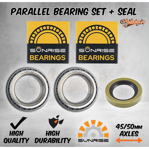 Sunrise Parallel Trailer Bearing Set Oil Seal Hub Drum Disc L68110/49 Trailer