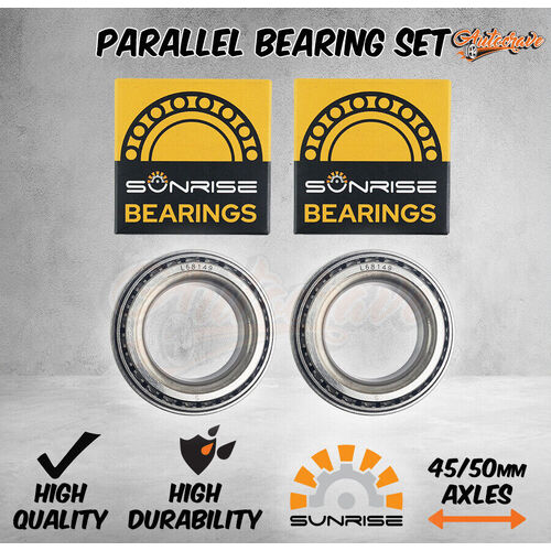 Sunrise Parallel Trailer Bearing Set Hub Drum Disc Wheel L68110/49 Trailer Axle