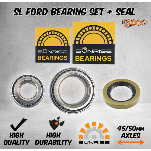 Sunrise SL/Ford Trailer Bearing Set Oil Seal Hub Drum Disc L68110/49 LM12710/49