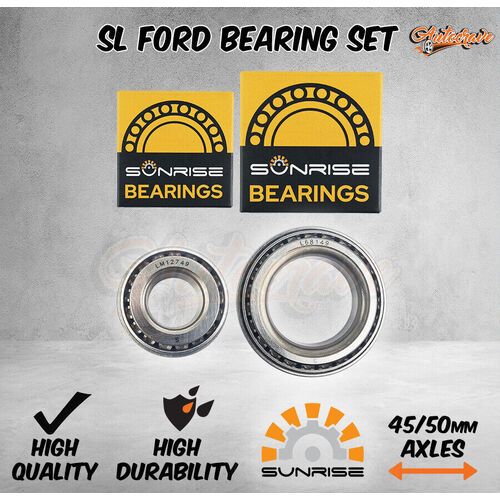 Sunrise SL/Ford Trailer Bearing Set Hub Drum Disc Wheel L68110/49 LM12710/49