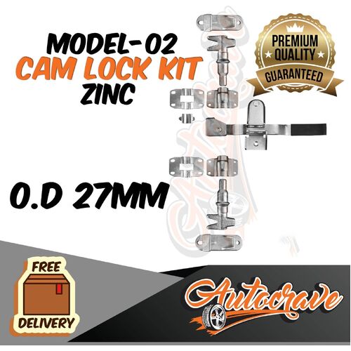 Truck Rear Door Cam Lock| Handle| Zinc Latch Kit Premium Quality 27mm O.D - Left 