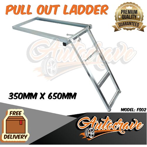 4x4 Ute Caravan RV Trailer Utility Ladder Motor Home Truck Door Folding Step M2