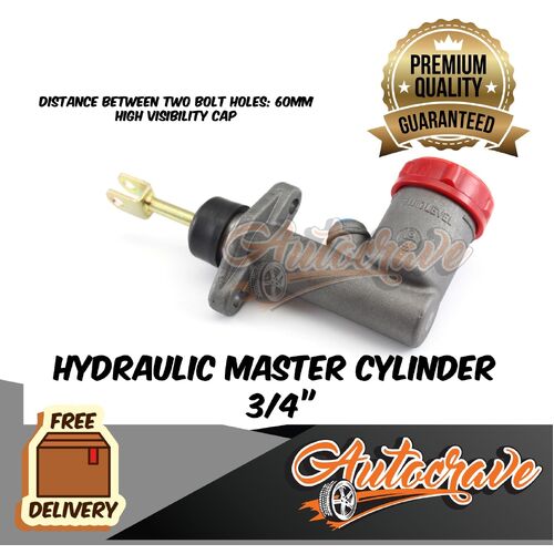 Trailer 3/4" Hydraulic Master Cylinder Coupling Hitch Fluid Pump Brake Bracket