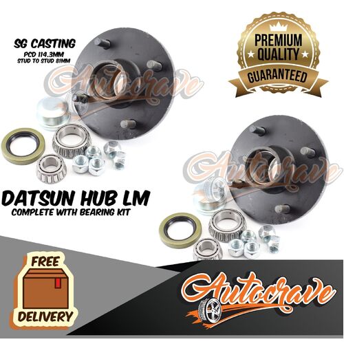 Datsun Hub 4 Stud - LM Bearing Kit For Trailer, Caravan & Boat Premium Product