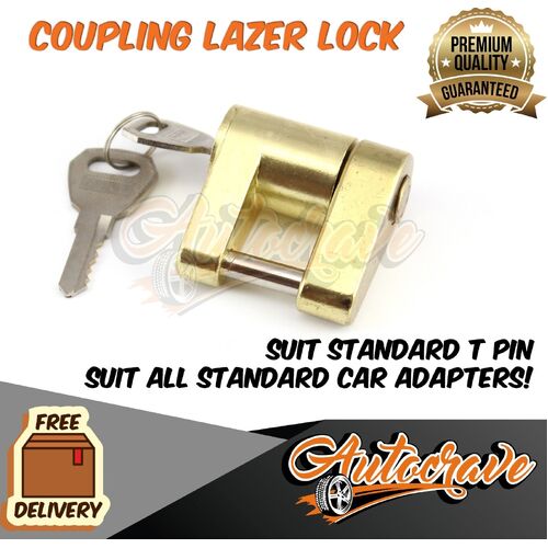 Coupling Laser Lock Hitch Lock Caravan Off Road Tregg Pin Lock Trailer Pad Lock