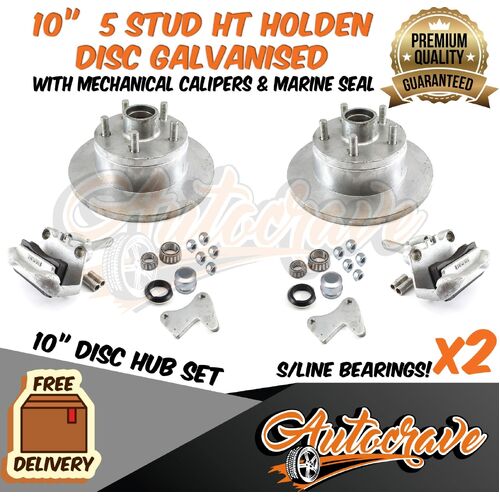 Trailer Mechanical 10" Disc Brake Kit Boat Caravan Caliper, Holden HT SL Gal