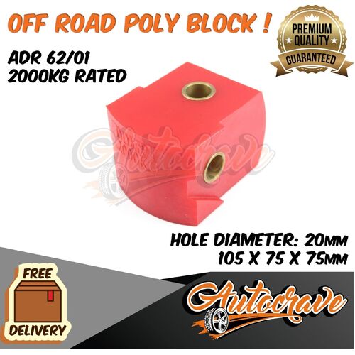 Off-Road Poly Block Override Coupling Trailer CaRVan Replacement Poly Block Pin