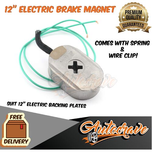 Trailer Magnet 12" Electric Backing Plate Magnet Caravan Boat Brake Magnet