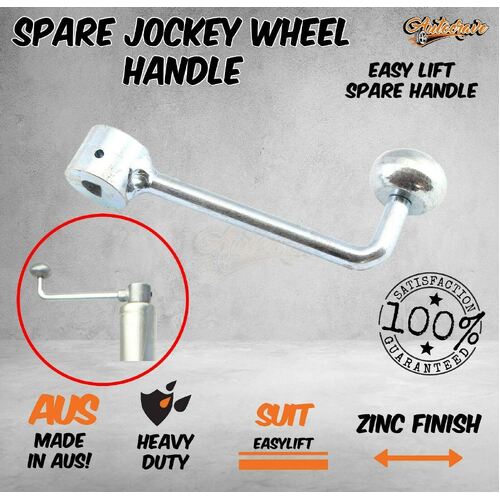 Easy Lift Jockey Wheel Spare Handle Trailer Weld Stand Boat Caravan Aus Made