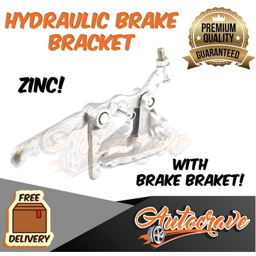 Hydraulic Hand Brake Coupling Hitch Plate Bracket Zinc Caravan Master Cylinder