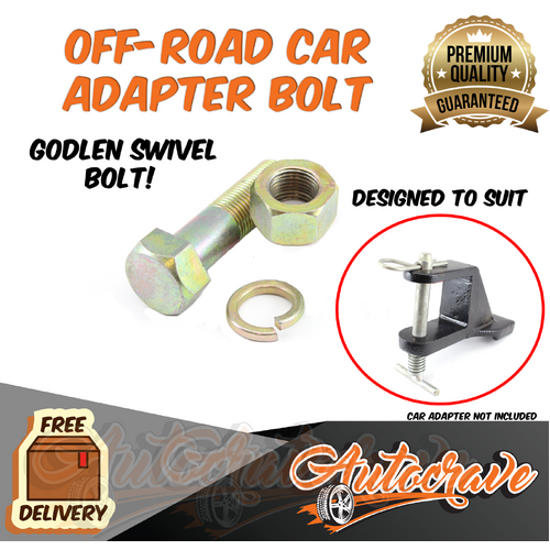 Off-Road Car Adapter Bolt Tow Ball Poly Block Override Coupling Trailer Caravan