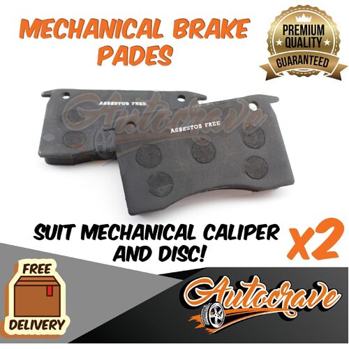 2 x Mechanical Brake Pads Trailer Disc Brake Boat Rotor Caliper Pads Caravan