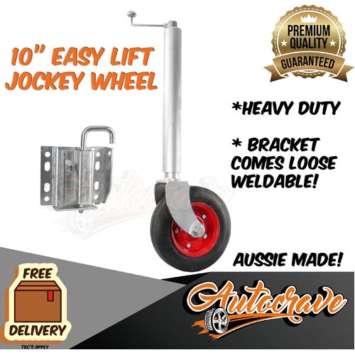 Easy Lift 10" Jockey Wheel Swing Up Trailer Weld Stand Boat Caravan Aumade 1T