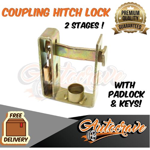 Trailer Hitch Coupling Lock Caravan Heavy Duty Towball Tow Ball Lock Boat Ski