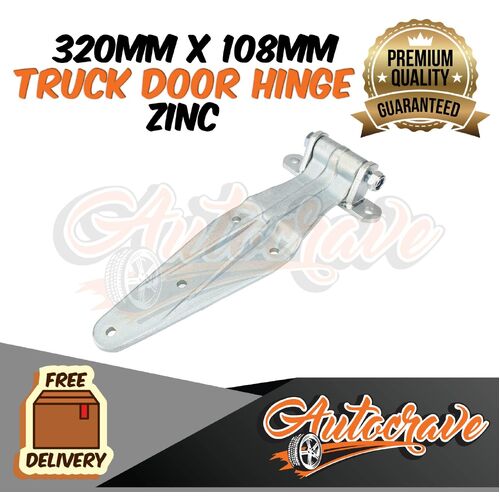 Truck Door Hinge - Zinc Coated -320 x 108mm Rear Hinge Bracket Premium Quality