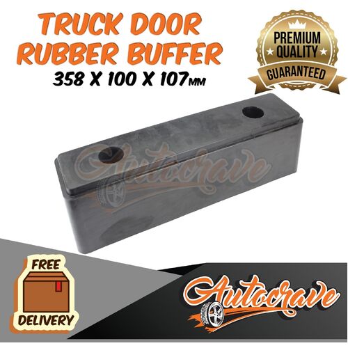 Rubber Buffer Bump Block Premium Quality - 358x100X107mm Truck Door, Trailer