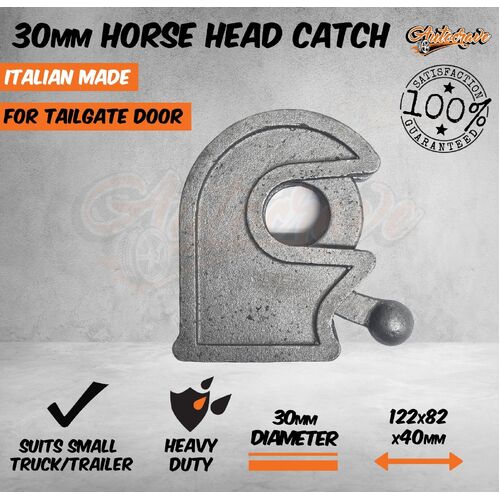 30mm Side Swing Clamp Tailgate Horse Head Catch Locking Latch Pin Door Handle