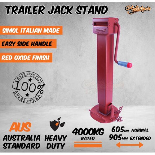 Simol Trailer Jack Stand 4000kg Heavyduty Extendable Stabilizer Leg Caravan Weld