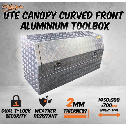 Aluminium Ute Canopy Tool Box Trailer Truck Toolbox Lock Top Open Truck CuRVed