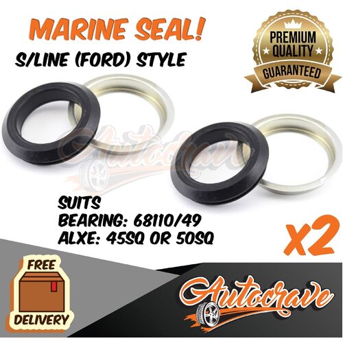 2x Grease Waterproof Marine Seal SL Trailer Axle Wheel Bearing Disc Drum Hub